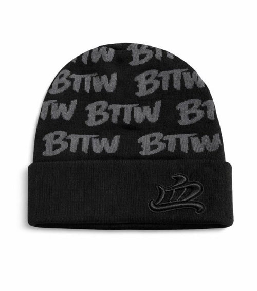 Black bttw beanie